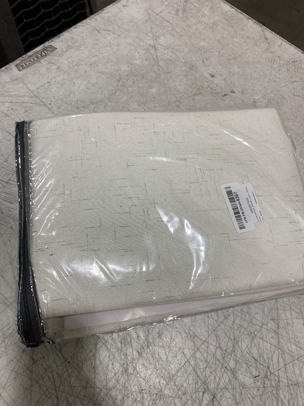 Photo 1 of H.VERSAILTEX 100% Blackout Curtains Linen Textured Blackout Curtains for Bedroom Full Light Blocking Thermal Insulated Curtain Panels 84 Inches Long Energy Saving with White Liner, 2 Panels, Ivory