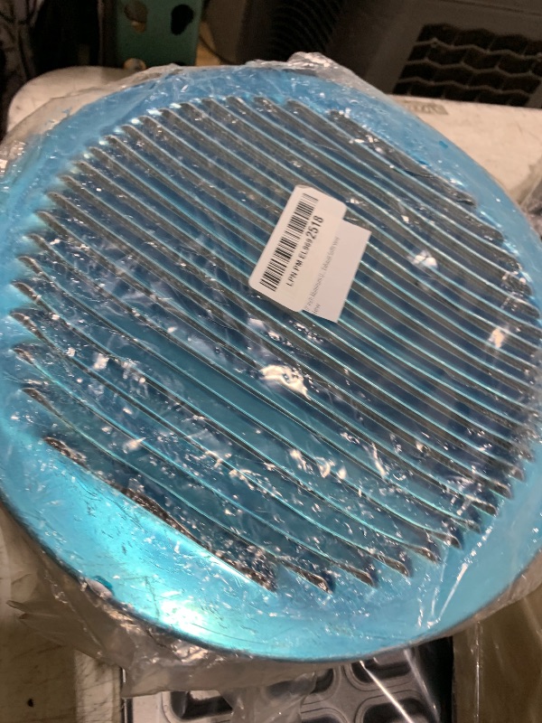 Photo 1 of 10" Inch Aluminum Universal Louvered Vent Cover - Wall Mountable Louvered Duct Termination - Steel Wire Screen - Air Intake and Exhaust Soffit Vent