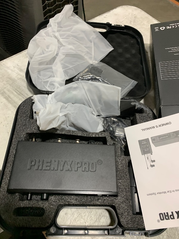 Photo 1 of Phenyx Pro UHF Stereo Wireless in Ear Monitor System, Wireless IEM, 900MHz Band Selectable Frequency, Rack Mountable, 160 ft. Operation, Suitable for Stage, Studio, Exhibit, Lecture, Speech (PTM-10)