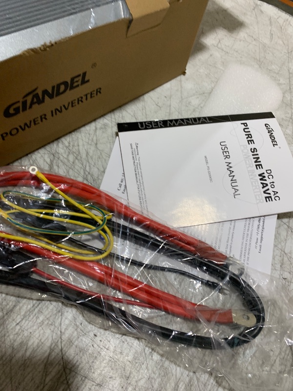Photo 1 of GIANDEL 2200W Pure Sine Wave Power Inverter 12V DC to 110V 120V AC with 20A Solar Charge Control Lithium Battery Compatible and Remote Control&LED Display for RVs Truck Off Grid Solar System