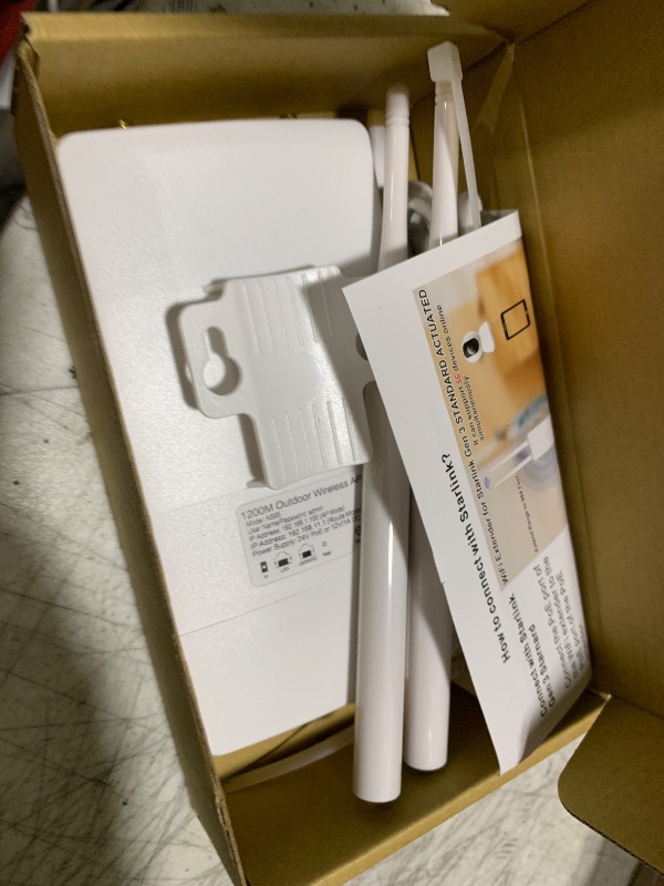 Photo 1 of Outdoor Starlink WiFi Extender for Starlink Gen 3 Router, Starlink Signal/WiFi Repeater, 300Mbps 0.3KM Signal Coverage, IP65 Waterproof, Up to 56 Devices for Farm/Yard/RV