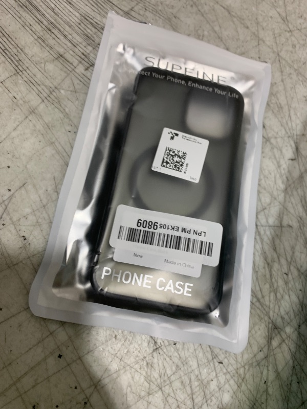 Photo 1 of SUPFINE Magnetic for iPhone 14 Case & iPhone 13 Case (Compatible with MagSafe)(Military Grade Drop Protection) Translucent Matte Shockproof Phone Cover,Black
