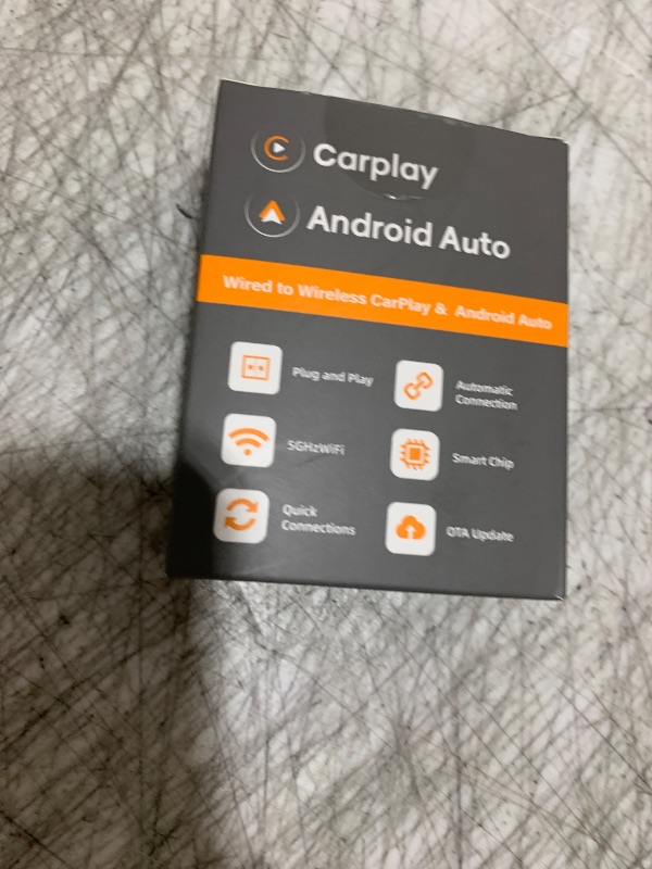 Photo 1 of Wireless CarPlay Adapter for iPhone, Mini USB Design for Cars with Wired CarPlay, Fast Connection,5.8GHz WiFi,No Delay, Compatible with iOS 10+ & iPhone 6+, USB/Type C,Plug and Play (Black)