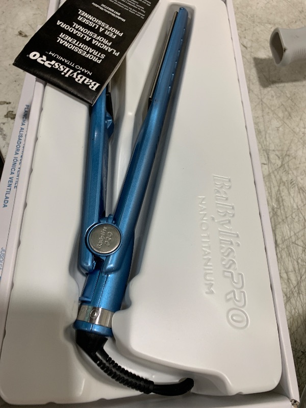 Photo 1 of BaBylissPRO Nano Titanium Ionic Flat Iron Hair Straightener, 1 1/2" Hair Straightener Iron for Smooth, Shiny, Frizz- Free Hair and All Hair Types