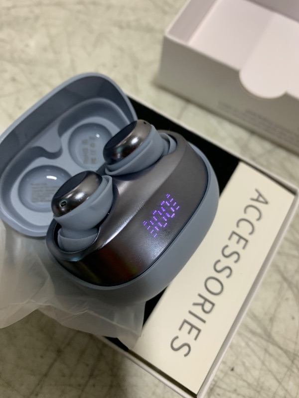 Photo 1 of DUSONLAP Sleep Earbuds Bluetooth 5.4 in Ear Light-Weight Headphones, Mini Sleep Headphones Small Design for Side Sleepers, 47H Playtime with Charging Case, Clear Calls Earphones, Ocean Blue