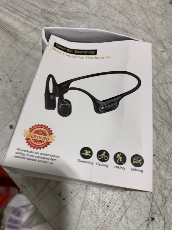 Photo 1 of RELAXYO Bone Conduction Swimming Headphones, IP68 Waterproof Earbuds with MP3 Player, Bluetooth 5.4 Open Ear Sport Earphones, Underwater Headphones for Swimming, Running, Cycling (Black)