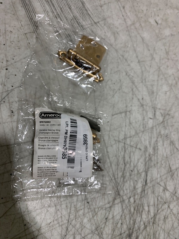 Photo 1 of Amerock BPR7630CZ | Reverse Bevel Face Frame Cabinet Hinge | Variable Overlay Self Closing Face Mount | Champagne Bronze | Kitchen Cabinet Door Hinge | 1 Pair/2 Pack | Functional Hardware