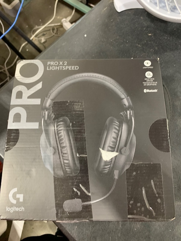 Photo 1 of Logitech G PRO X 2 Lightspeed Wireless Gaming Headset: Wireless Gaming Headphones with Mic, 50mm Graphene Drivers, 2.02.0—7.1 Surround, Bluetooth/USB/3.5mm Aux, for PS4/PS5/PC/Nintendo Switch - Black
