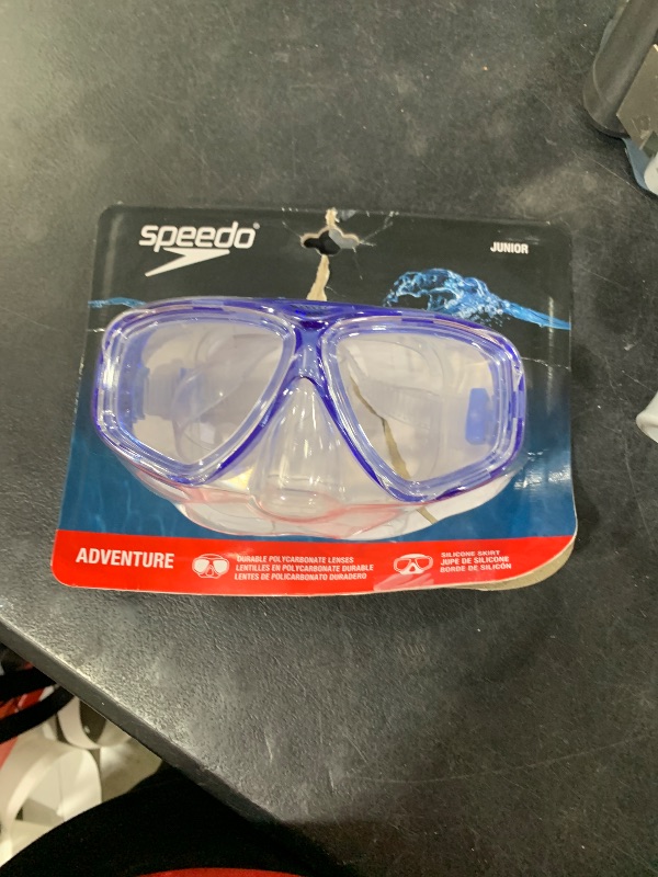 Photo 1 of Speedo Unisex-Child Swim Snorkel Dive Mask Anti-Fog with Nose Cover Adventure Series