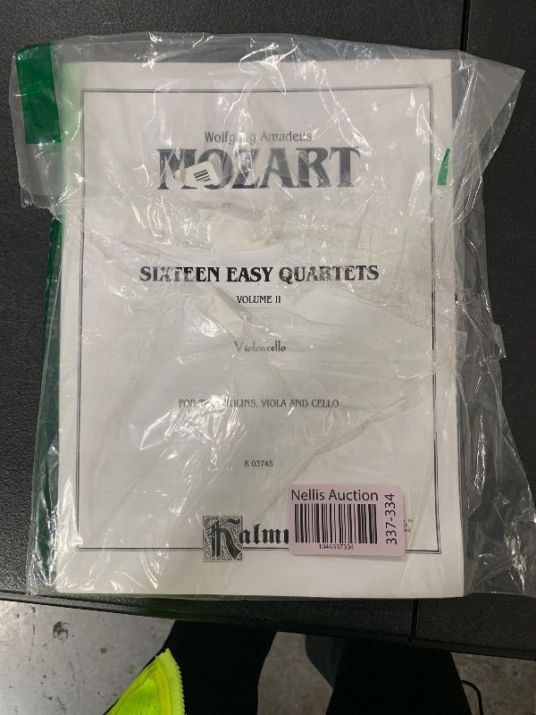 Photo 1 of Sixteen Easy String Quartets, K. 155, 156, 157, 158, 159, 160, 168, 169, 170, 171,172, 173, 285, 298, 370, 546: Part(s) (Kalmus Edition) For two violins, viola, and cello