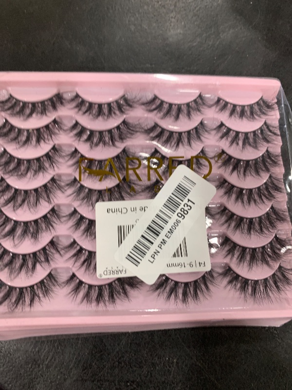 Photo 1 of FARRED Lashes Natural Eyelashes Wispy Cat Eye False Lashes Fluffy Fake Eyelash Natural Look 14 Pairs Short Faux Mink Strip Eye Lash Pack for MUA and Beginners Daily Makeup (F4 | 9-16mm)