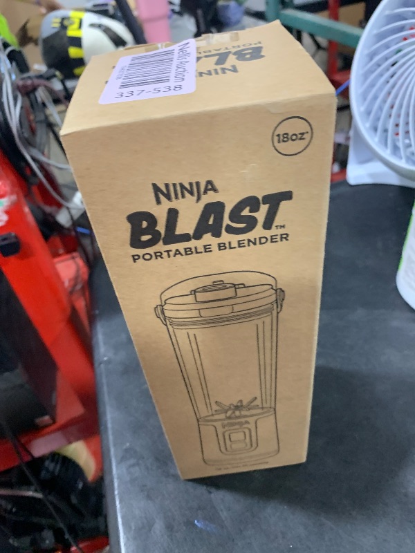Photo 1 of Ninja Blast Portable Blender, Cordless, 18oz. Vessel, Personal Blender For-Shakes and Smoothies, BPA Free, Leakproof-Lid and Sip Spout, USB-C Rechargeable, Dishwasher Safe, Metallic Black, BC151MB