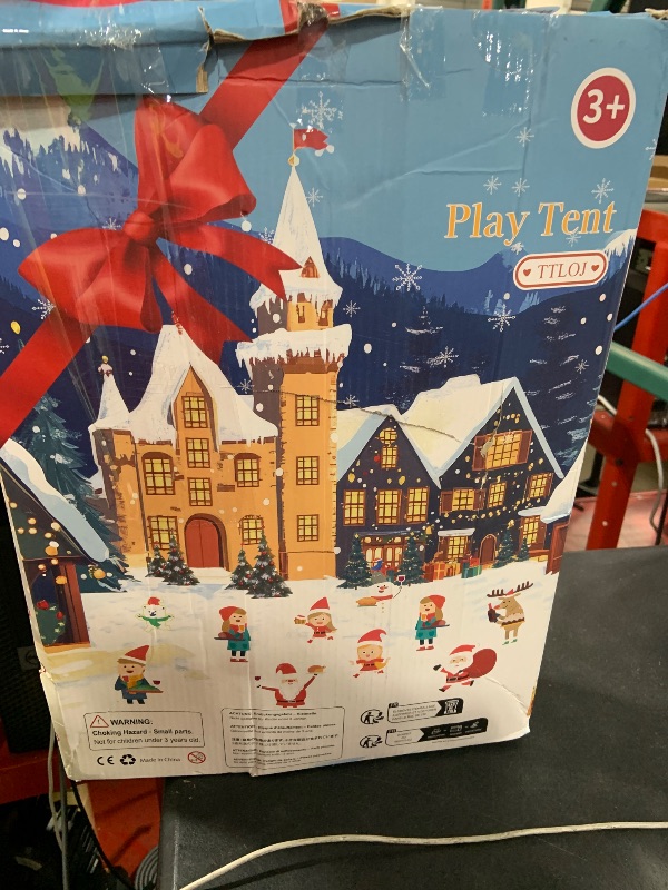 Photo 1 of Large Girls Play Tent Princess, Boys Castle Kids Playhouse Indoor Outdoor Toddler Teepee | American Style Design, Age 3-8| Detailed Instructions| Colorful Package| Christmas Birthday Gift red