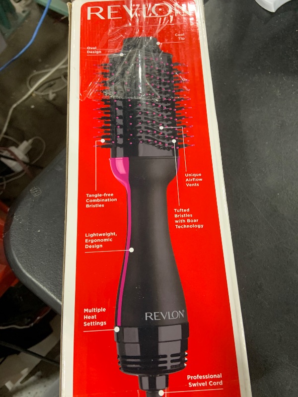 Photo 1 of REVLON One-Step Volumizer Hair Dryer and Styler with Improved Motor – Easy Salon-Style Blowouts – Less Frizz, More Shine, and Reduced Heat Damage, for all Hair Types and Lengths (Black)