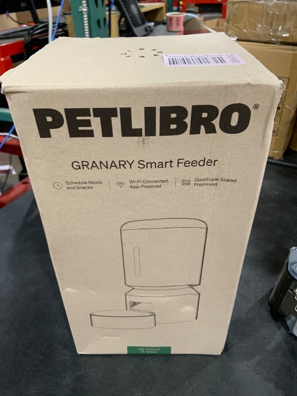 Photo 1 of PETLIBRO Automatic Cat Feeder, 5G WiFi Automatic Dog Feeder with Freshness Preservation, 5L Timed Cat Feeder with Low Food Sensor, Up to 10 Meals Per Day, Granary Pet Feeder for Cats, Black