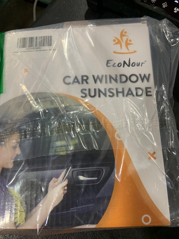 Photo 1 of EcoNour Car Side Window Sun Shade (Pack of 2) | Stretchable & Breathable Car Window Screens for Complete Sun & Privacy Protection | Fits Most Truck, SUV and Minivan (XL 46" x 26")