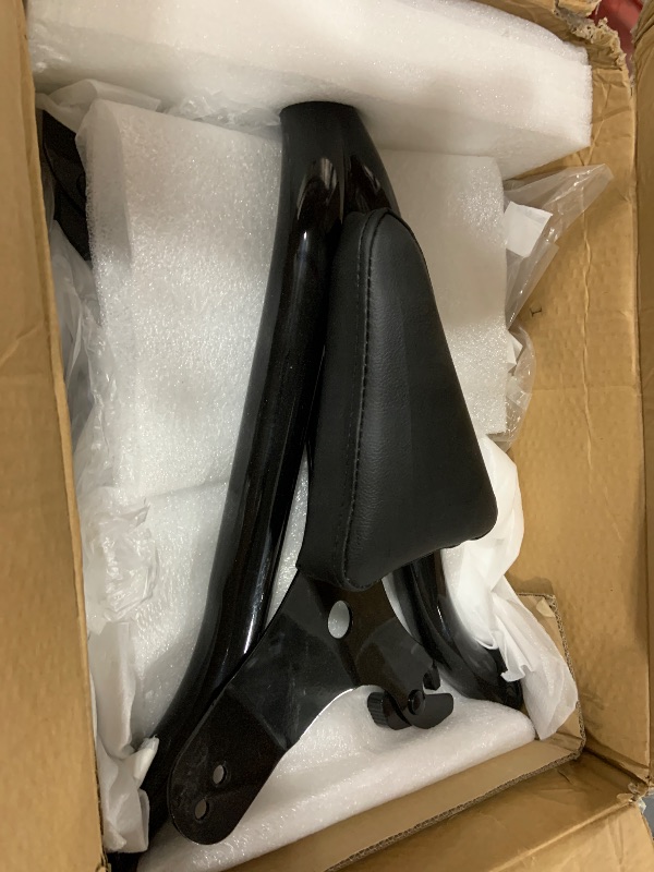 Photo 1 of Detachable Sissy Bar Passenger Rear Backrest Pad fit for Harley Fatboy FLSTF 2007-2017, Softail FXST 2006-2012, Night Train 2006-2009, Cross Bones 2008-2011