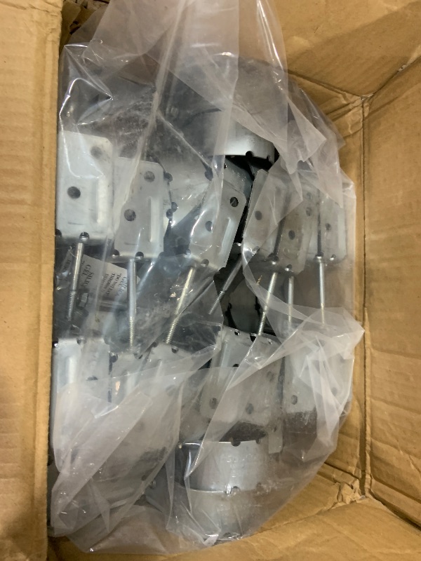 Photo 1 of SupConn 2-3/8" Steel to Wood Fence Brackets (50Pcs) - Galvanized Pipe Grip Tie, Metal Fence Post Brackets for Repair (Screws Not Included)