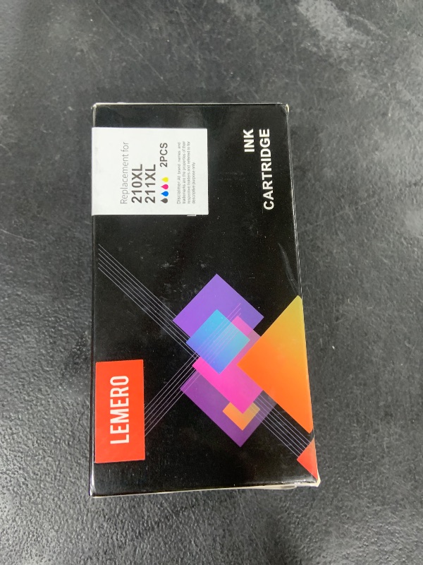 Photo 1 of LEMERO PG-210XL CL-211XL Remanufactured Ink Cartridges Replacement for Canon 210XL 211XL Ink Combo Pack Work with Canon PIXMA IP2702 MP230 MP250 MP280 MP480 MP495 MX320 MX350 MX420 Printer (2 Pack)