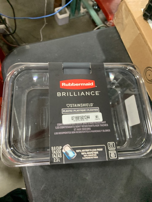 Photo 1 of Rubbermaid Brilliance Large Food Storage Container | BPA-Free Airtight Food Storage Container | 2.3 L (9.6 Cup)