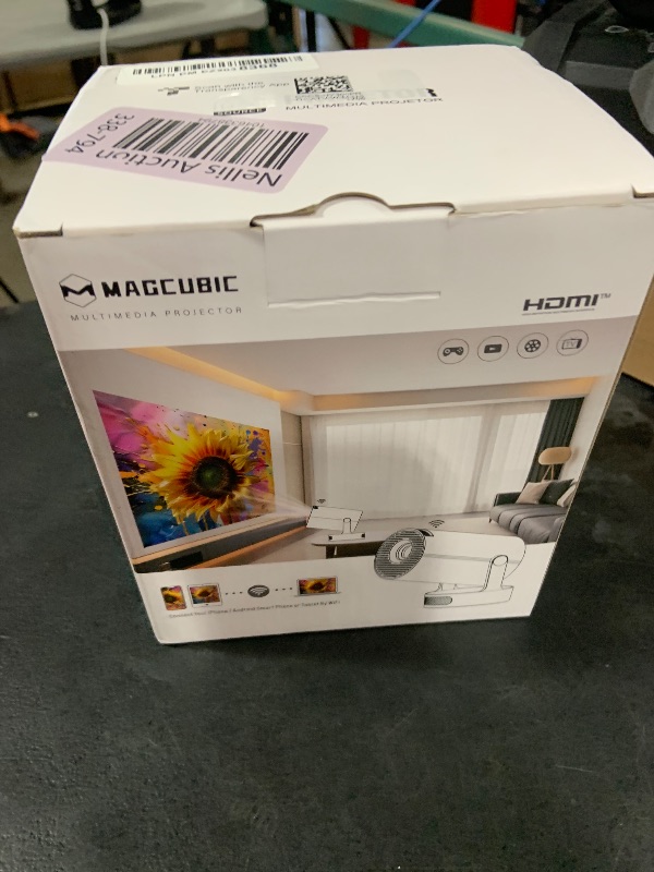 Photo 1 of Magcubic Mini Projector 4K support with WiFi 6 and Bluetooth 5.4, 5w Soundbase Speaker, Auto Vertical Keystone 180°Rotatable Portable Proyector for Home Bedroom Outdoor HY300Pro+