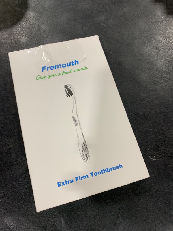 Photo 1 of Fremouth Extra Firm Toothbrushes for Adults, Extra Hard Bristles, 6 Count