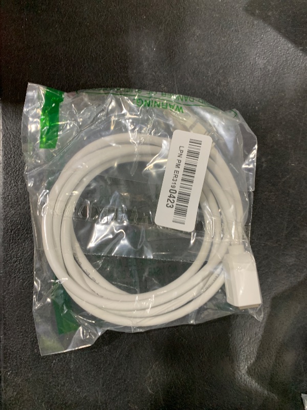 Photo 1 of JUXINICE CAT6 Ethernet Extension Cable - 6FT White, UTP Internet Cable Extender - RJ45 Male/Female Patch Cords for Router, Modem, Smart TV, PC, POE Extender