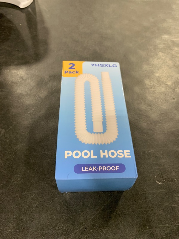 Photo 1 of Pool Hoses for Above Ground Pools, 1.25 x 51 Inch Hose for Filter Pump, Compatible with Filter Pump 607, 637 (2 Hoses + 4 Metal Clamps)