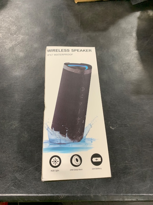 Photo 1 of Vanzon Bluetooth Speakers, V40 Wireless Portable Bluetooth Speaker with IPX7 Waterproof, 24H Playtime, 24W Stereo Sound and TWS Dual Pairing, Suitable for Home/Party/Outdoor/Beach
