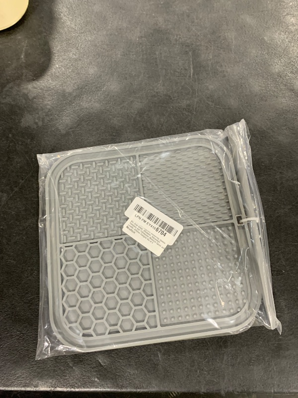Photo 1 of 2 Pack Lick Mat for Dogs,Cats,Upgraded 8.5×8.5 inches Licking Mats with Suction Cups,Slow Feeder Licking Pad for Anxiety Relief and Boredom Reducer,Suitable for Dog Training Set 2
