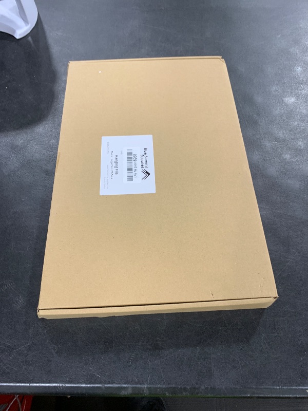 Photo 1 of 25 Blue Summit Supplies Legal Size Hanging File Folders - Black Hanging File Folders for Filing Cabinet, Durable 11 pt Paper with Plastic Tabs and Inserts, Black Legal Size Hanging Folders