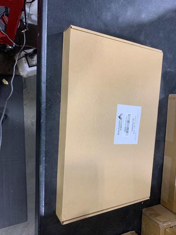 Photo 1 of 25 Blue Summit Supplies Legal Size Hanging File Folders - Black Hanging File Folders for Filing Cabinet, Durable 11 pt Paper with Plastic Tabs and Inserts, Black Legal Size Hanging Folders