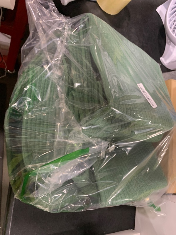 Photo 1 of OIAHOMY 4 Pack Storage Baskets for Organizing, Cube Storage Bins for Shelves, Rectangle Storage Baskets With Handles, Woven Baskets for Storage, 12.7''Lx9''Wx7.8''H, Green
