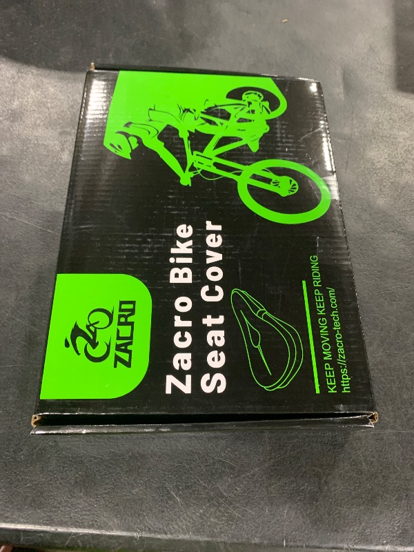 Photo 1 of Zacro Bike Seat Cushion - Gel Padded Cover for Men Women Comfort, Extra Soft Exercise Bicycle Compatible with Peloton, Stationary or Cruiser Seats