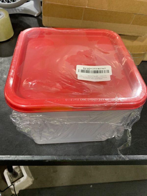 Photo 1 of Cambro 6SFSPP190 Translucent Food Container With Lid, 6-Quart