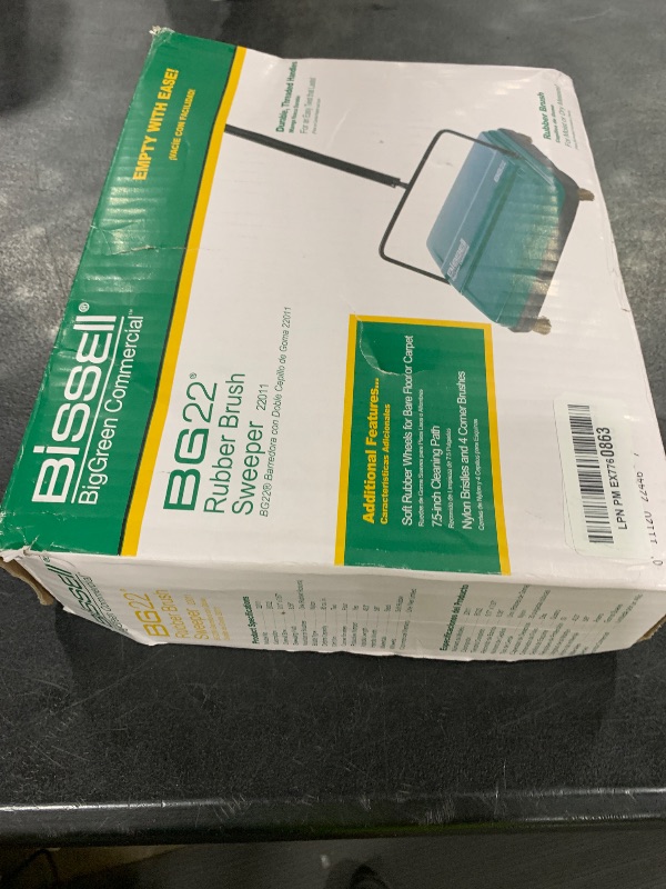 Photo 1 of Bissell Commercial BG22 Manual Sweeper, Green