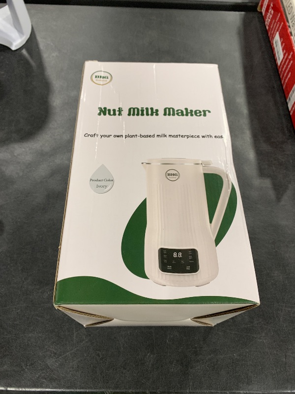Photo 1 of Upgraded 20OZ Nut Milk Maker Machine - Multi-Functional Automatic Almond with 10 Blades, Plant-Based, Oat, Soy, and Dairy Free Beverages 12 Hours Timer/Auto-clean/Room Temp/Keep Warm/Boil, White
