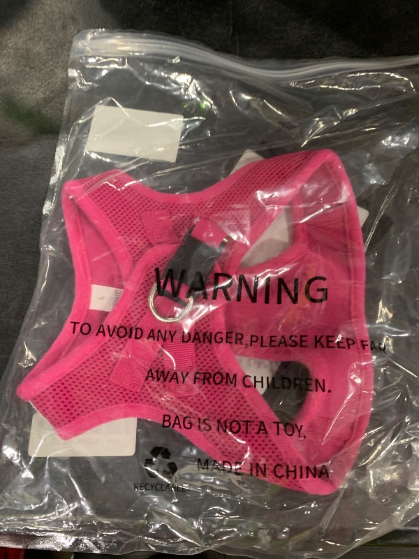 Photo 1 of large pink dog harness