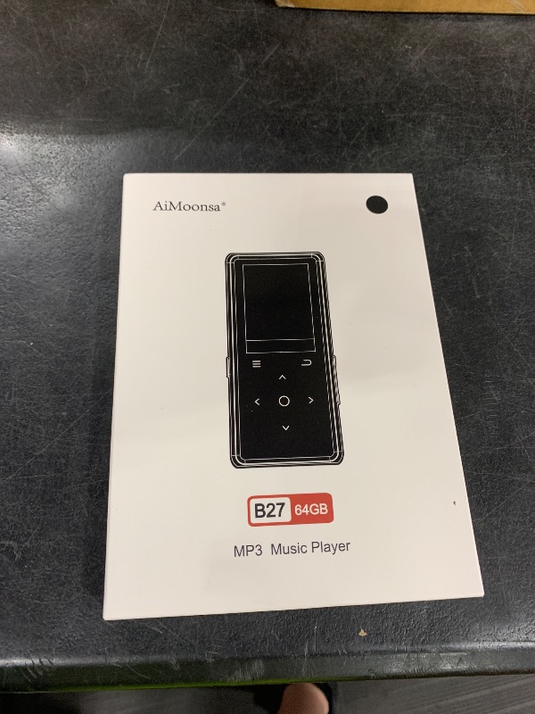 Photo 1 of 64GB MP3 Player with Bluetooth 5.2, AiMoonsa Music Player with Built-in HD Speaker, FM Radio, Voice Recorder, HiFi Sound, E-Book, Earphones Included