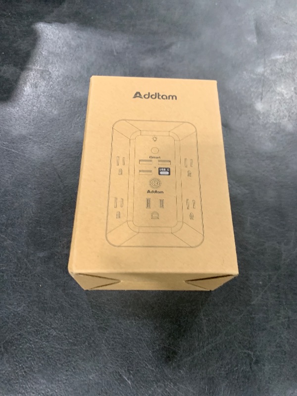 Photo 1 of Surge Protector, Outlet Extender with Night Light, Addtam 5-Outlet Splitter and 4 USB Ports(1 USB C), Multi Plug Wall Outlet for Home Office Dorm Room Essentials