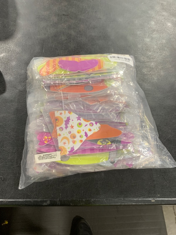 Photo 1 of Fun Express Assorted Colors Foam Spooky Halloween Monster Plastic Glider (1.75" x 8.5") - 50 Pc - Ideal for Trick-or-Treat, Classroom Prizes & Spooky Decorations