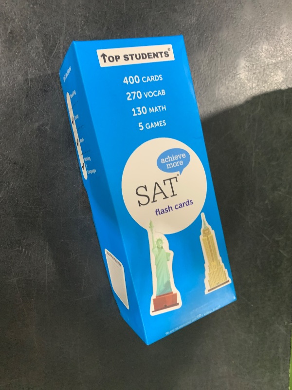 Photo 1 of SAT Flash Cards 2025 | 400 SAT Vocabulary and Math SAT Flash Cards | SAT Prep | SAT Vocab Cards | SAT Prep Cards | SAT Words | SAT Classroom and Home Kit | SAT Digital Prep