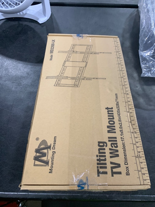 Photo 1 of Mounting Dream UL Listed TV Mount for Most 37-75 Inch TV, Universal Tilt TV Wall Mount Fit 16", 18", 24" Stud with Loading Capacity 132lbs, Max Vesa 600 x 400mm, Low Profile Flat Wall Mount Bracket