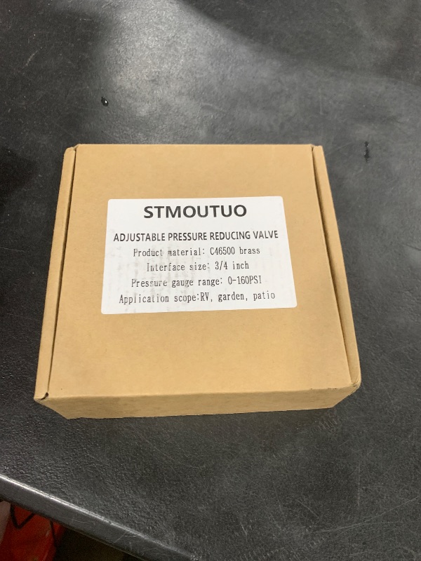 Photo 1 of STMOUTUO RV Water Pressure Regulator for RV Camper. Brass Lead-Free Adjustable Camper Water Pressure Regulator with 0-160 PSI Gauge ?Reducer Valve W Filter?Package includes 1 raw tape for water pipes.
