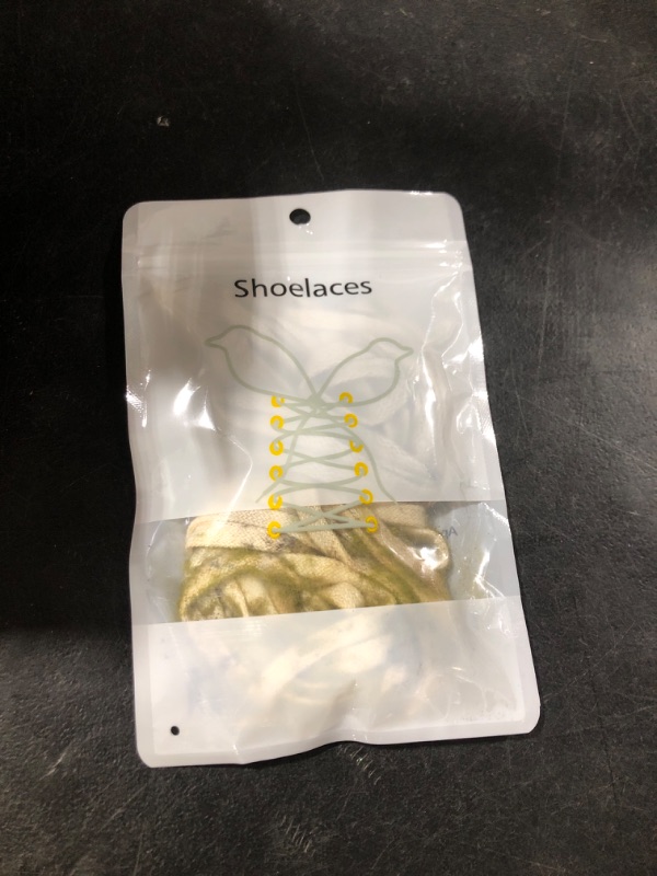 Photo 1 of Handshop Wide Flat Athletic Shoelaces 5/16"(2 Pair) - Shoe Laces for Sneakers and Casual Shoes Replacements Beige+Off White 63 inch (160cm)