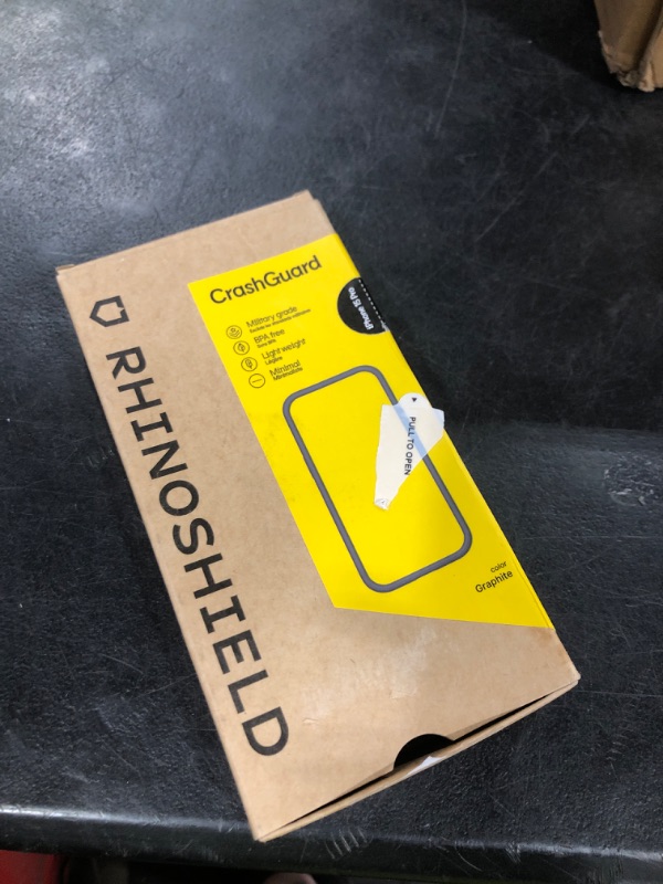 Photo 1 of RhinoShield Bumper Case Compatible with [iPhone 15 Pro] | CrashGuard - Shock Absorbent Slim Design Protective Cover 3.5M / 11ft Drop Protection - Graphite