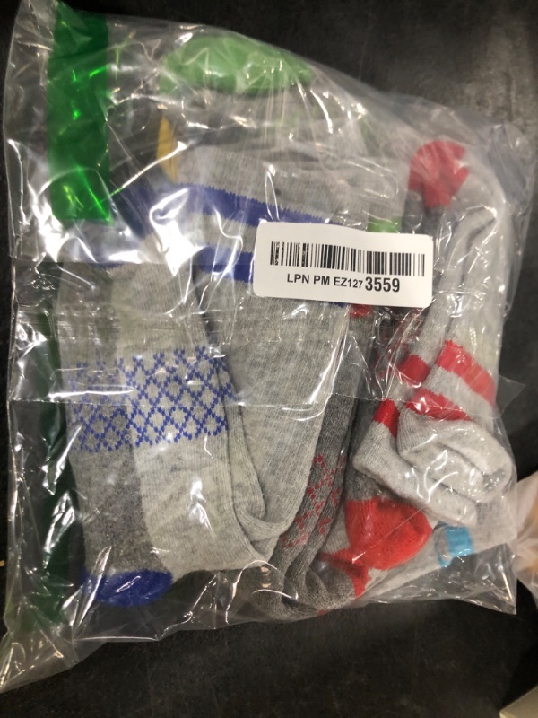 Photo 1 of Comfoex Boys Crew Socks Half Cushioned Athletic Socks Cotton Calf Socks For Big Little Kids 6 Pairs