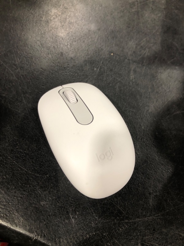 Photo 1 of Logitech M196 Bluetooth Wireless Mouse, Compact and Portable Mouse for Laptops, Tablets and More, 12-Month Battery, Smooth Tracking, Compatible with PC and Mac, Windows and macOS - Off White