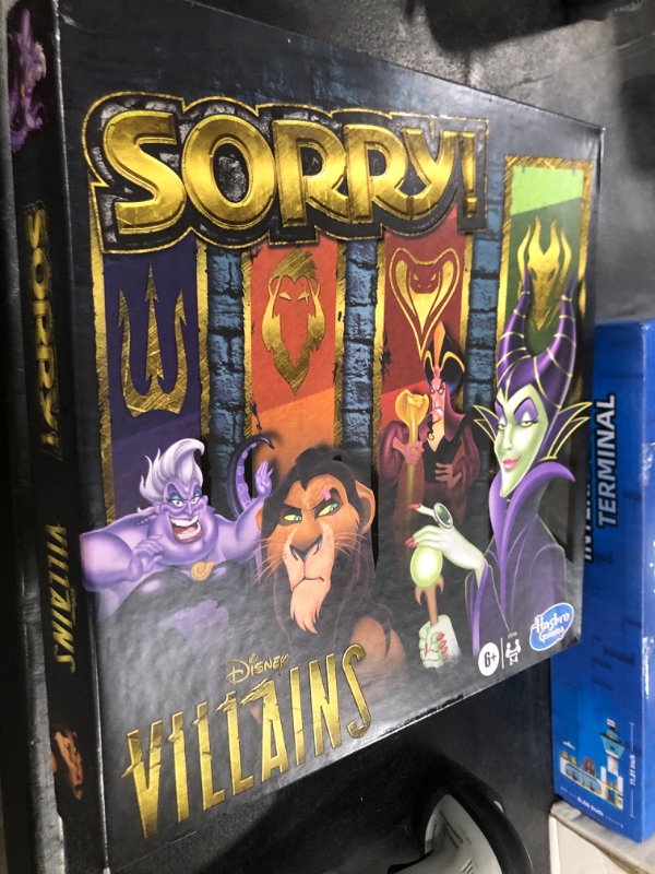 Photo 1 of Hasbro Gaming Sorry! Board Game: Disney Villains Edition Kids Game, Family Games for Ages 6 and Up (Amazon Exclusive)