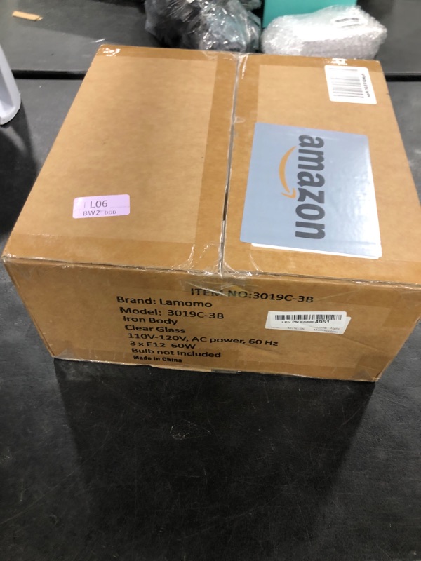 Photo 1 of Lamomo Semi Flush Mount Ceiling Light, Upgraded Larger Black Hallway Light Fixture, 3-Bulb Globe Glass Close to Ceiling Light, Indoor Hanging Light for Bedroom Kitchen Porch Hallway,Bulbs Not Included